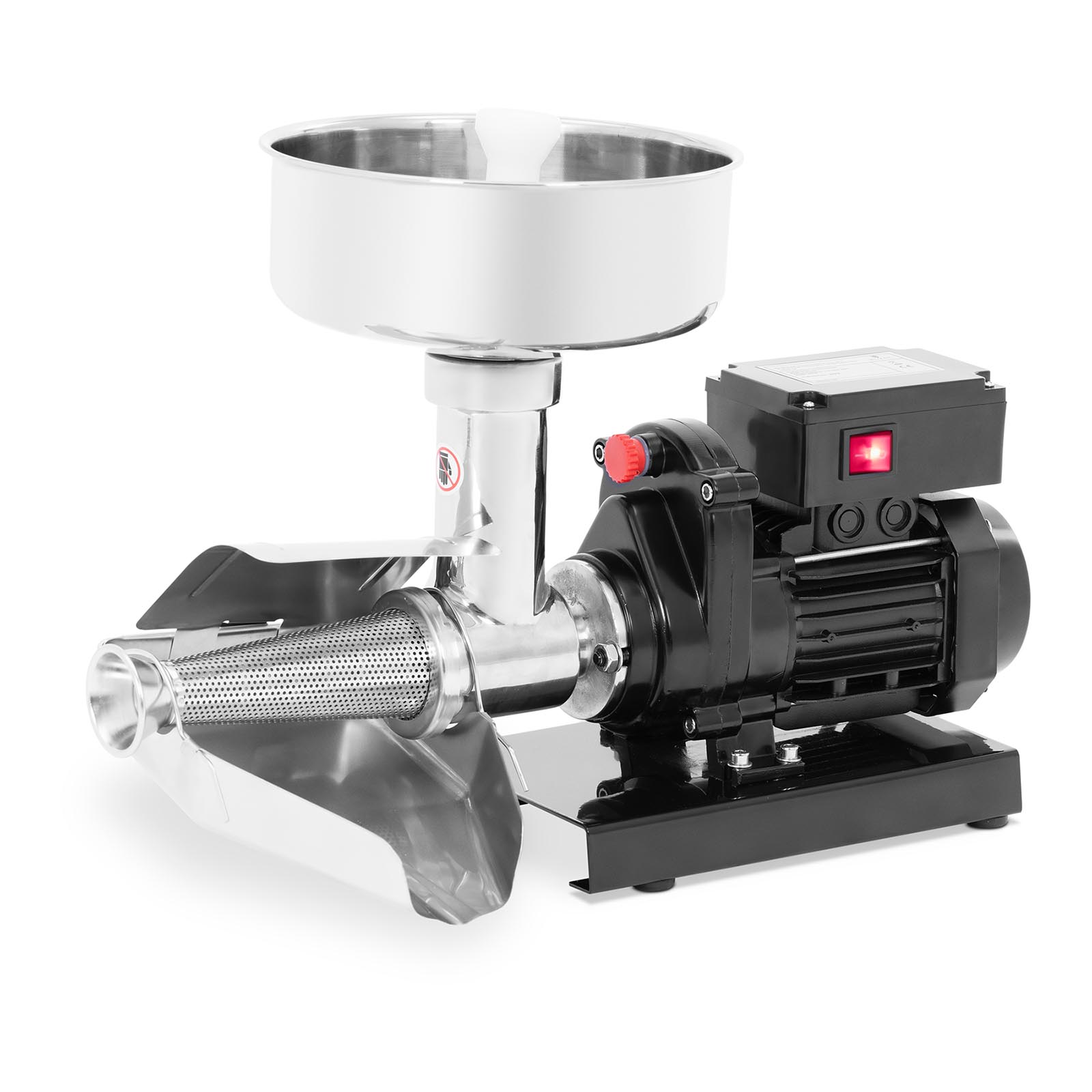 Elektrisk tomatpresse - 450 W - 80 rpm - Rustfritt stål - Royal Catering